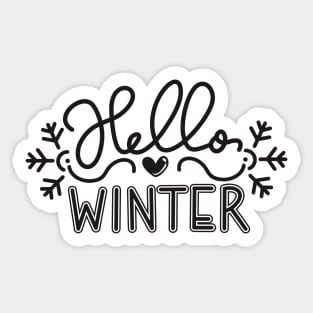 Hello Winter Sticker